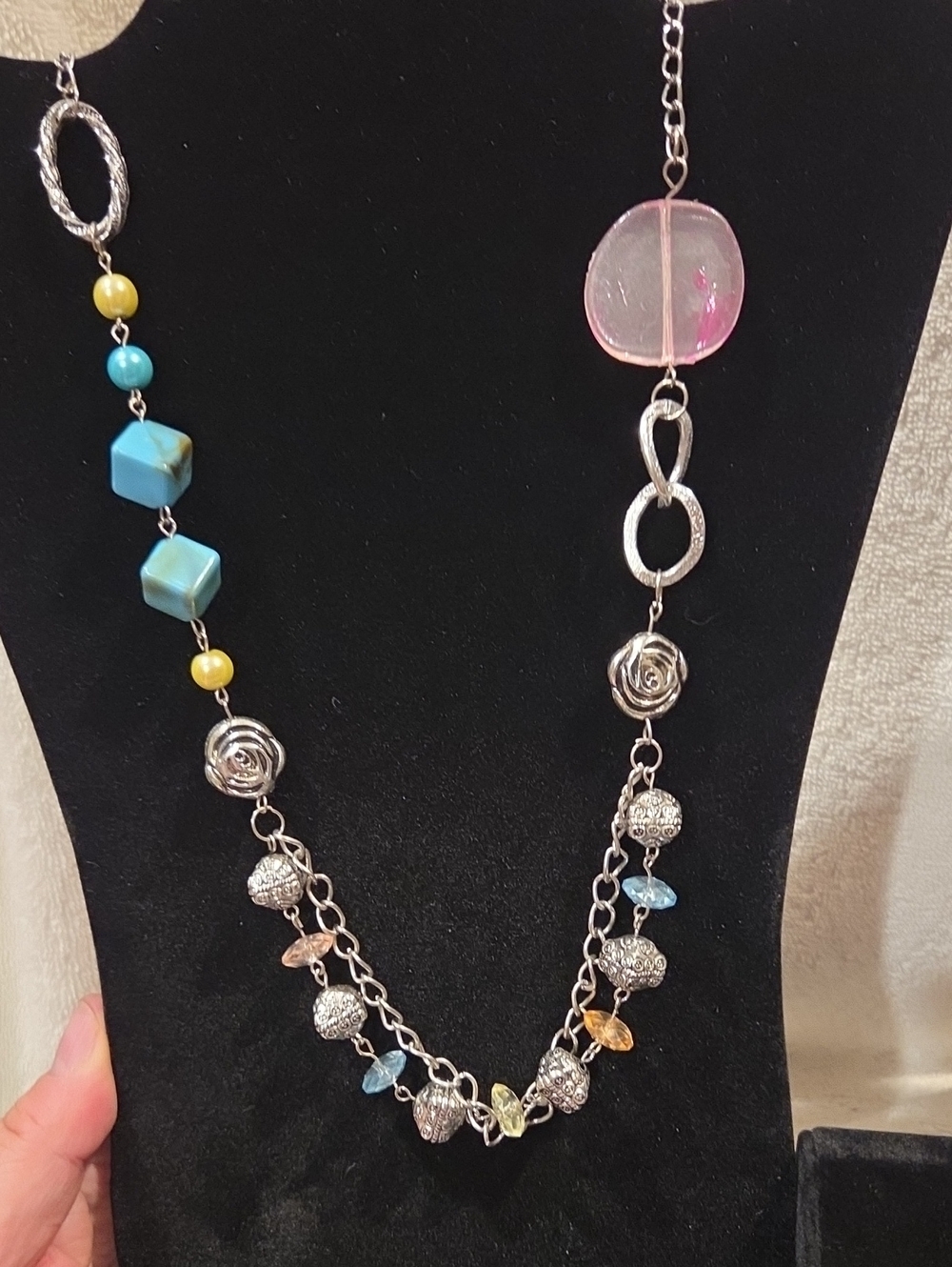 BOHO STYLE OVER THE HEAD NECKLACE